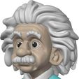 einstein2.jpg Busto Educativo Albert Einstein - 4 Colores AMS/STL | Ciencia STEM Icono Figurilla