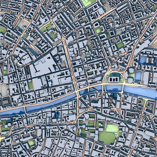 🏙️ Dublin City Ireland・ 3D File for 3D printing・Cults