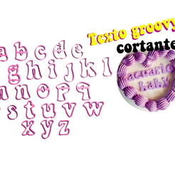 textogroovyportada.png Archivo STL LETRAS GROOVY CORTANTES・Modelo de impresión 3D para descargar