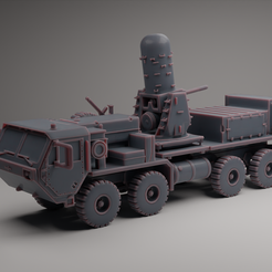 C-RAM-with-HEMTT-1.png STL file US Centurion Phalanx C-RAM system with Hemtt A3・Template to download and 3D print