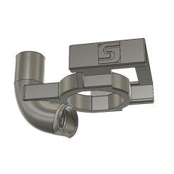 stepcraft-aspirapolvere-attacco-v36.png STL file Stepcraft D series vacuum tube holder・Template to download and 3D print