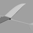Mela2 B2.jpg Mela 2 Plane model. Glider, airplane with balsa wing.