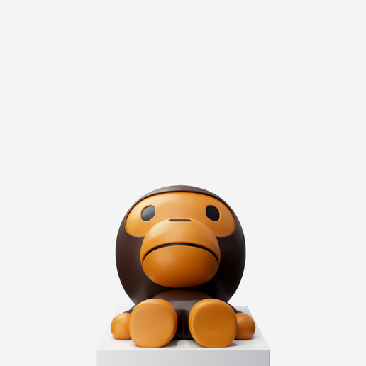 👶 BAPE BABY MILO SEATED AND SLEEPING・ STL File for 3D printing