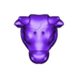 Cowhead_V2_STL.stl Clicky Animal Collection (FREE)