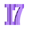 17.stl STL file Text Flip: Numbers 0-20・3D printing model to download
