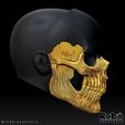 THE-BROKER-RIPPER-SKULL-MASK-12.jpg Bantam The Broker - Ripper The Bone Collector Mask - Warzone MW3 - STL model 3D print file