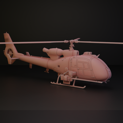 Gazelle-1.png STL file Aérospatiale SA341 Gazelle・3D printer design to download