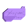 CyberPunkKeyChain(Textured).stl Cyberpunk 2077 Keychain