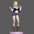 1.jpg STL file ANDROID 18 SEXY VERSION DRAGONBALL ANIME CHARACTER android18・3D printing template to download