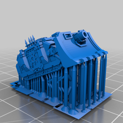 Chaos_Vindicator_1_Supp.png Free STL file Epic Scale Evil Marines Howitzer Tank・3D printable object to download