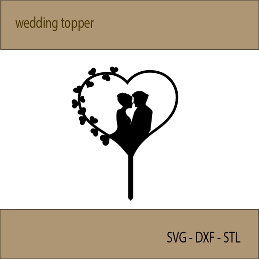 wedding topper 3D model