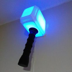 foto-mjolnir lamp3.jpg Free STL file Thor Lamp Mjolnir・3D print design to download