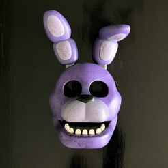 Bonnie-Mask-3d-printed.jpg Bonnie Mask (FNAF / Five Nights At Freddy's)