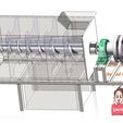 industrial-3D-model-Screw-dewatering-machine3.jpg промышленная 3D модель Винтовая обезвоживающая машина