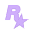 Rockstar Games Logo Yellow Frame v1.stl Rockstar Games Logo