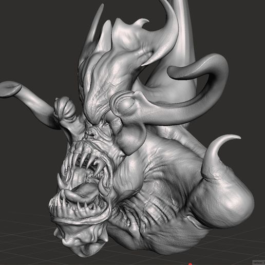 creature5.jpg Download free STL file alien creature • Object to 3D print, tutus