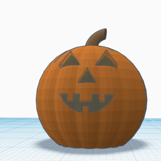 Smiley Pumpkin 3D model