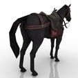 Horse_2.jpg Equipped Horse 3D model
