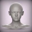 1.1.jpg 21 boy teenager child MALE HEAD SCULPT 01 3D MODEL