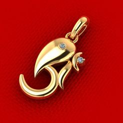 2154.jpg Fichier STL Pendentif éléphant P1・Modèle imprimable en 3D à télécharger