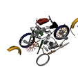 motoHarlei_versione_scala_1_1-v3_esplo2.png Vintage motorcycle from the 40s-50s
