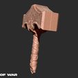 5.jpg Mjolnir  God of war 3D print model