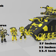 Repulsor-Tank-1.png Custom Imperial Fist Repulsor Tank for 7 Inch Space Marines