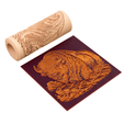 z2.png Bison Texture Roller STL File – Rustic Wildlife Engraving – Digital Download