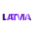 latvia.stl Flip Text: Countries -  latvia