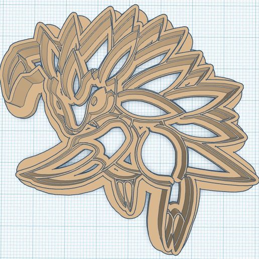 Sandslash Cookie Cutter 3D model