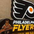 ; aa) 23 Philadelphia Flyers field hockey lamp