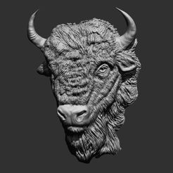 1.jpg STL file bison・3D printable design to download
