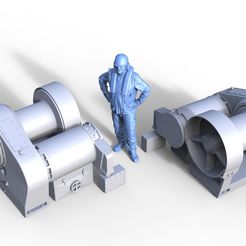 Winde-Cap-Groß.3884.jpg STL file Winch for ship model 1:100 Cap San Diego large・3D print design to download