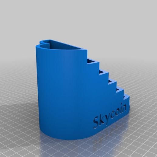 Skycoin desk organiser 3D model