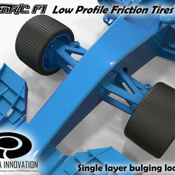 F1_low-profile_friction2.png Download free STL file Low Profile Friction Tires 2 for OpenR/C F1 car • 3D print design, Palmiga