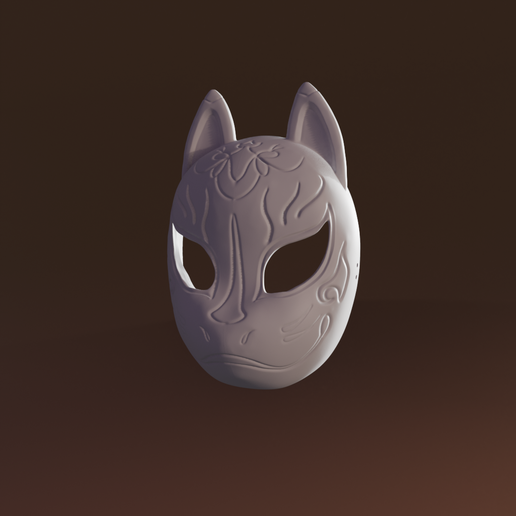Traditional Kitsune Mask - STL for Cosplay