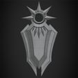 LeonaShieldFrontalWire.jpg League of Legends Leona Shield of Daybreak for Cosplay