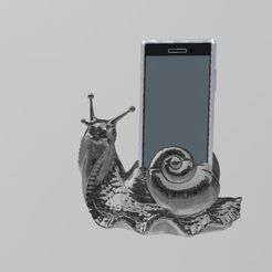 escargot-1.jpg HOLDER PHONE SNAIL MEME FOR ENDER 3 коммерческая лицензия