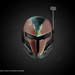 BEEBOX-RENDER_artwork.jpg Archivo 3D Casco inspirado en el arte de los cazarrecompensas Beebox・Modelo para descargar y imprimir en 3D