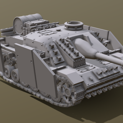 stug1.png STL file German Sturmgeschutz Tank Destroyer 28mm WW2・3D printable model to download, VidovicArts