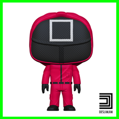 SQUARE-01.png 3D file SQUARE SUPERVISOR - ROUND 6 SIX SQUID GAME 오징어게임 OJINGEO GEIM FUNKO POP・3D printable model to download