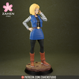 Render3.png Android18 - Dragon Ball 3D print model