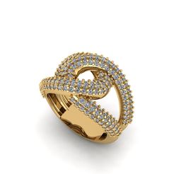 1.jpg 3D file Knot Diamond Ring R 212・3D printer model to download