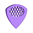 P3M2 9mm.stl Palheta de guitarra grossa em forma de favo de mel