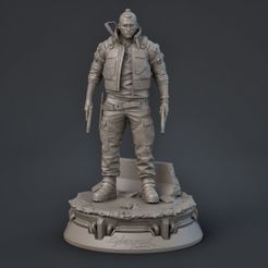 Jackie-Welles.jpg Fichier STL Jackie Welles Cyberpunk 2077・Modèle à télécharger et à imprimer en 3D