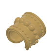 DREAD BEADS RING EAR - 07 - 02.png STL file fake ear hoop FAKE NIPPLE PIERCING Female male Non-Piercing Body Jewellery Bondage Weight Female DREADLOCK BEAD DREAD BEADS RING EAR femJ-D-07 version 3d print cnc・3D print object to download
