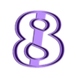 8+.stl cookie cutter numbers 1-9