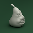 2.png Mr. Pear, A pear with face, ready to Print, Funny paperweight, Cute Prop for your Table,