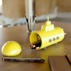 Yellow submarine.Denoiser.png Submarine-shaped case