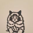 20240131_230542.jpg Purrfect Pet: Cute Cat Sculpture for 3D Printing, line art cat, 2d art cat, wall art cat